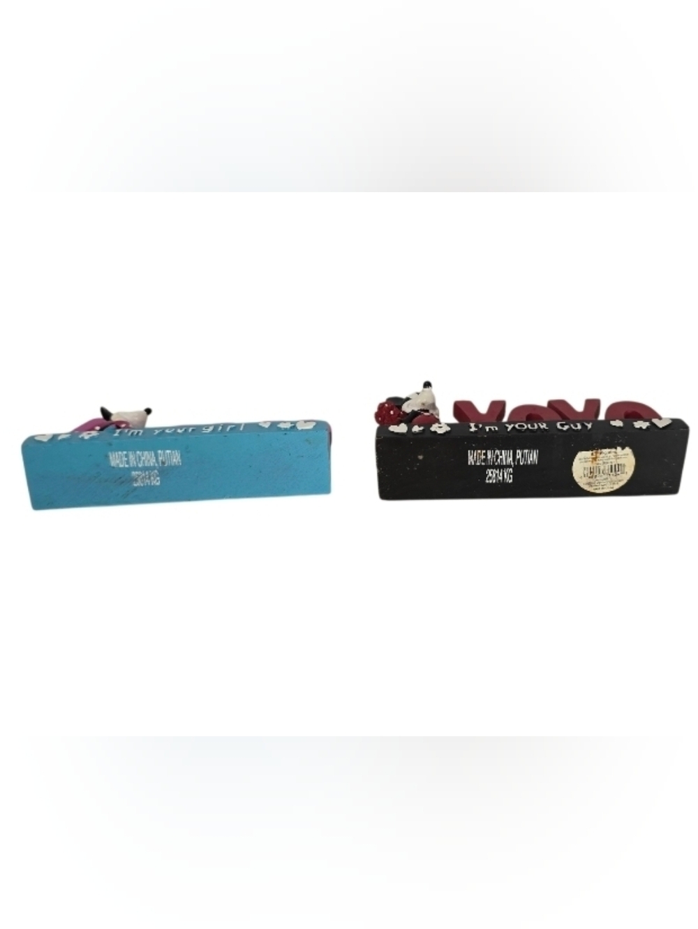 Mickey Mouse XOXO I'm Your Guy Minnie Mouse Love I'm Your Girl Set Of 2 Disney - Picture 5 of 10